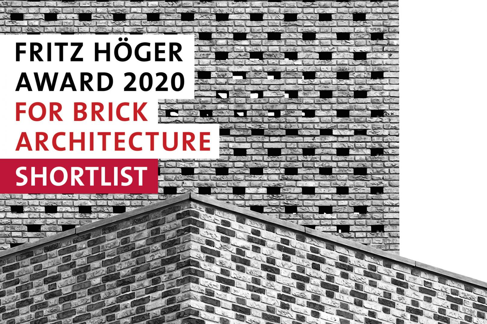Shortlist brick award fritz Höger